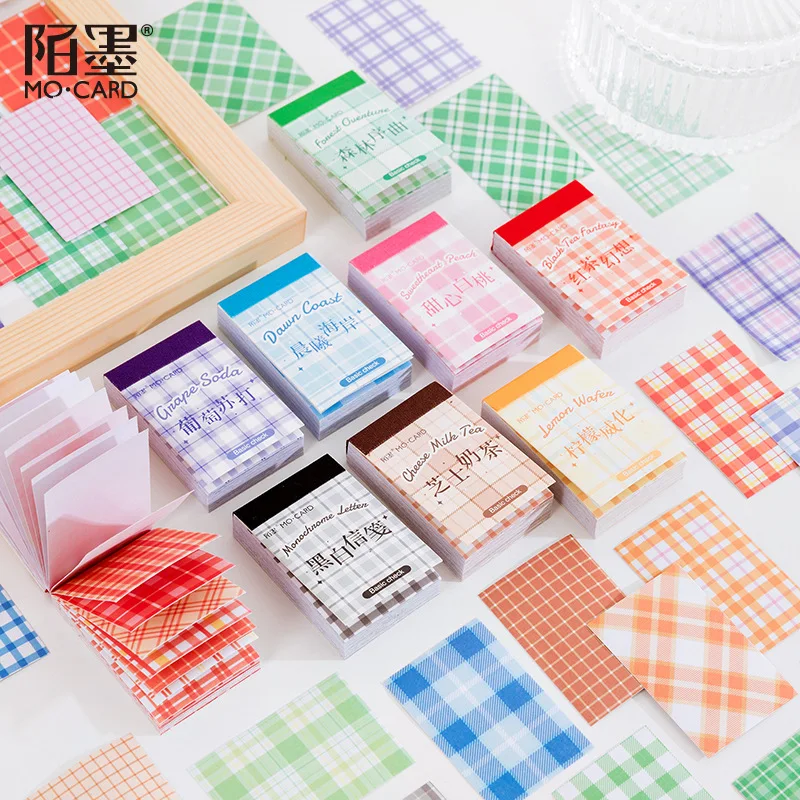 40*60mm Salt Lattice Sticker Book Scrapbooking Refreshing Colorful Decorative Creative DIY Gift Cute Japanese Stationery | Канцтовары