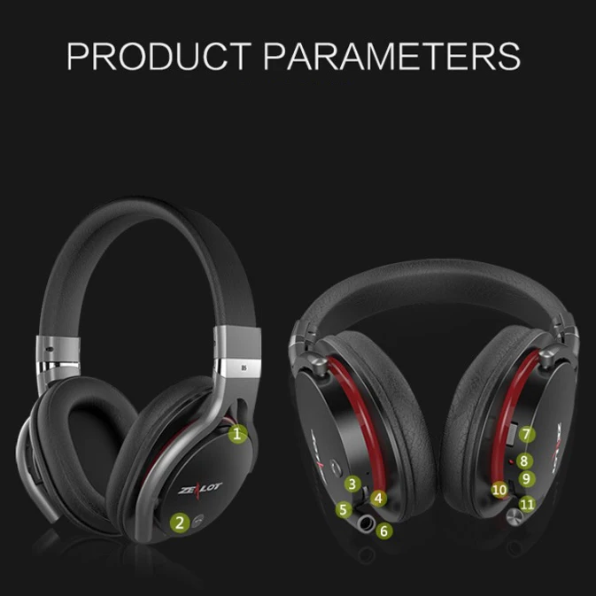 ZEALOT B5 Wireless Bluetooth 4.0 Stereo Headset Headset Headset Wireless Card Headset Stereo Headset Headset