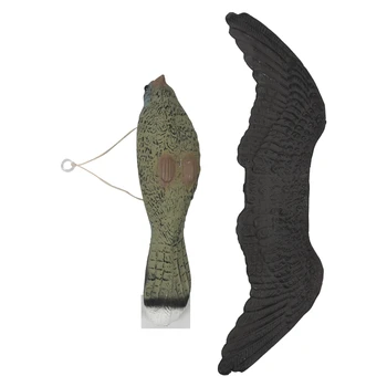 

HOT-Realistic Flying Bird Hawk Pigeon Decoy Pest Control Garden Scarer Scarecrow Ornament