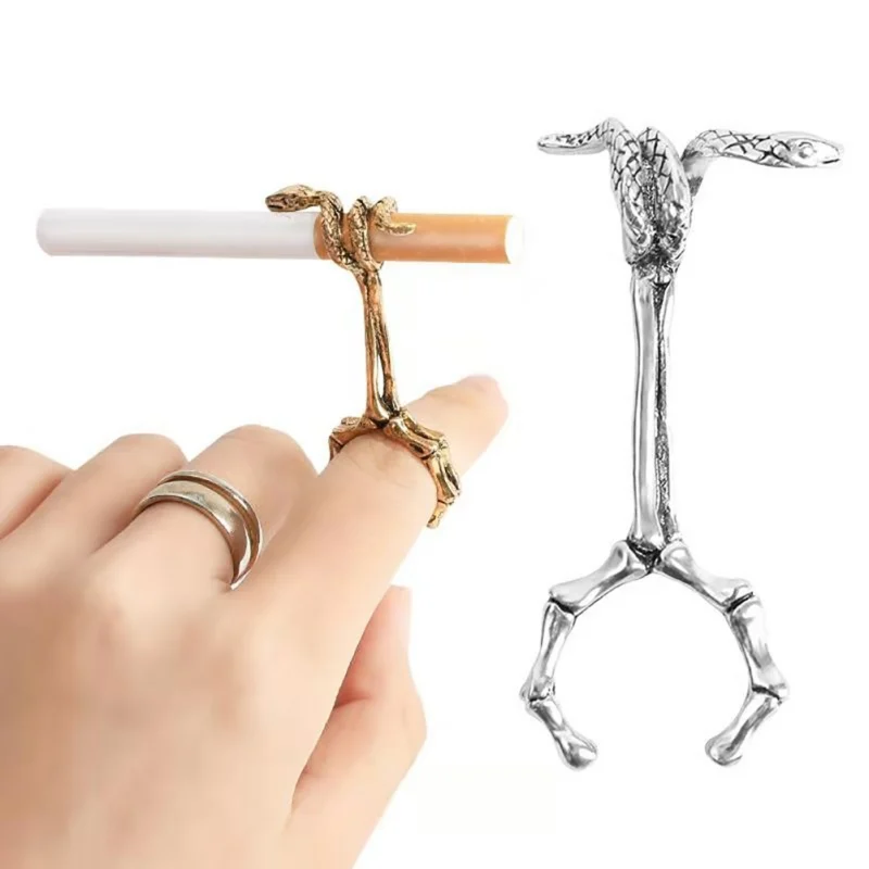 Dragon Porte-Cigarette Anneau Porte-Doigt Pince Cadeau Pour Petit Ami Fumer  R