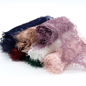

3 Yards Fashion High Quality Lace 9.5cm Beautiful Solid Wide Lace Trim for DIY Sewing Decoration Embroidered Net Lace Fabric