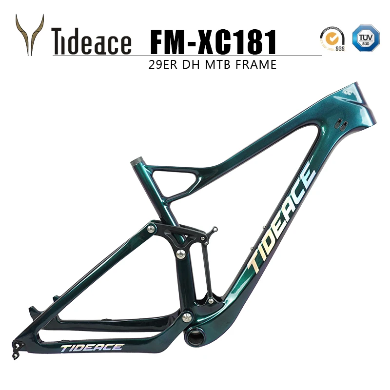Полная подвеска twinloc 29 ''XC рама карбоновая для горного велосипеда mtb углеродная рама 29er plus/27,5 er plus подвесная рама 148/142