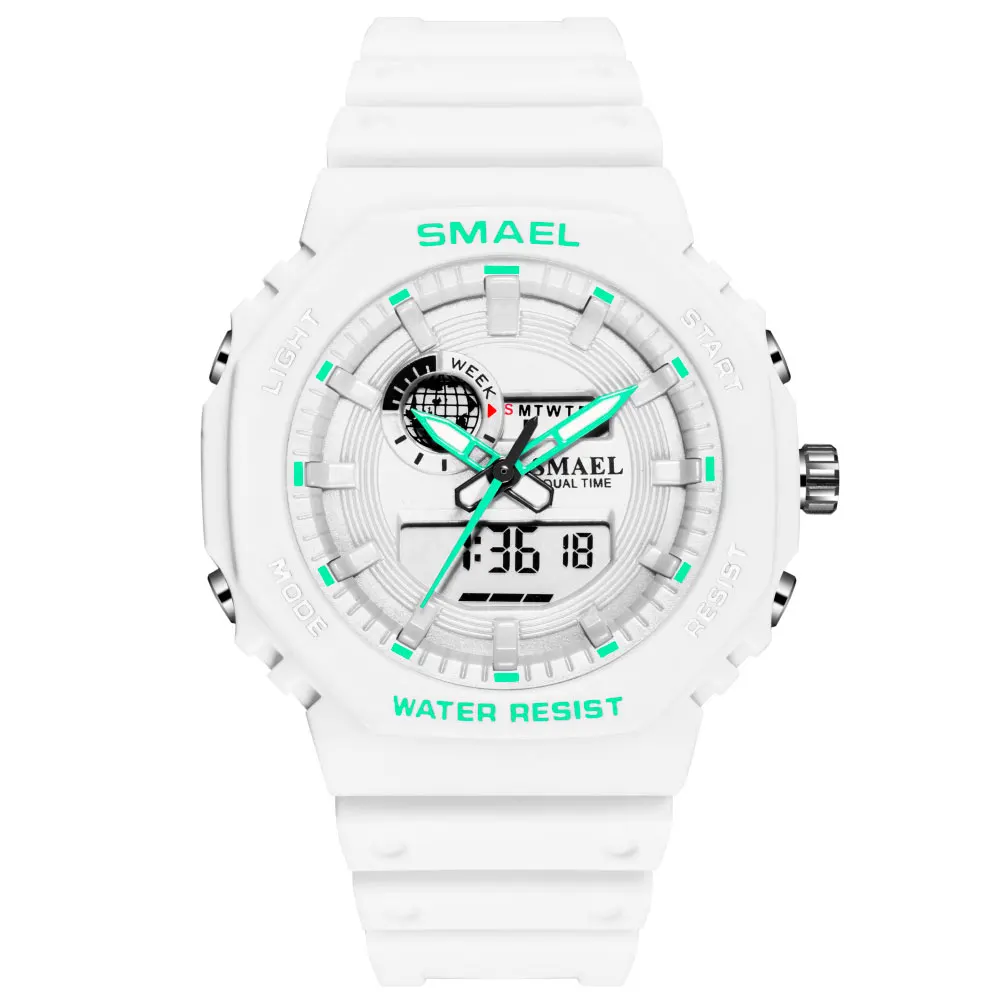 Watches For Women SMAEL Watch Waterproof Back Light LED Clock Alarm Stopwatch Ladies Wristwatches Gift 8037 Luxury Watch Women 
