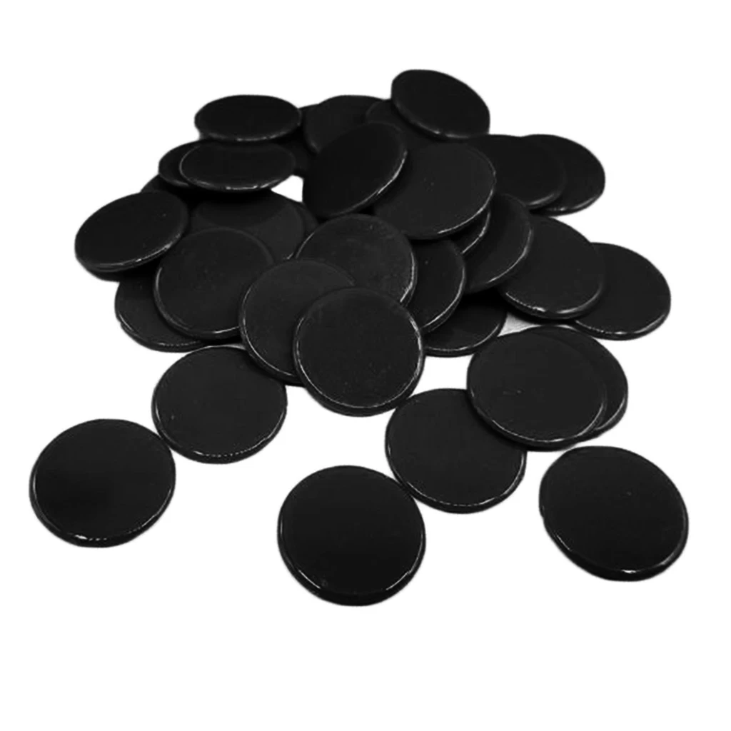 100pcs Poker Chips Coins Solid Color Casino Supply Family Games Accs