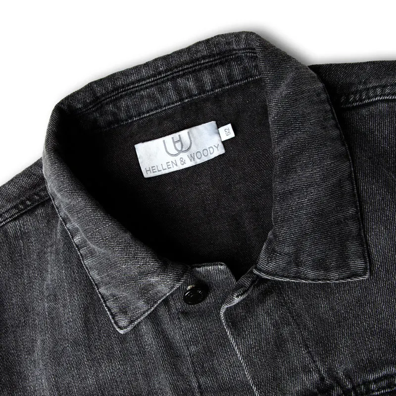 Buy HW Autumn Classic Slim Denim Shirt Men Long Sleeve Blue Sunscreen Work Clothes High Quality Fashion Cotton Shirt