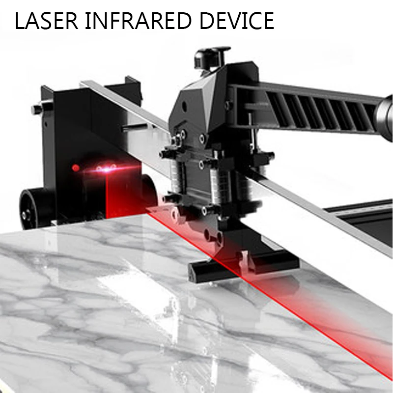 Glass Cutter Tile Glass Cutter Tile Cutting Tool 800MM Ceramic Tile Cutter Push Knife Manual High Precision Marble Floor Tile Cutting Machine With Infrared Laser Positioning