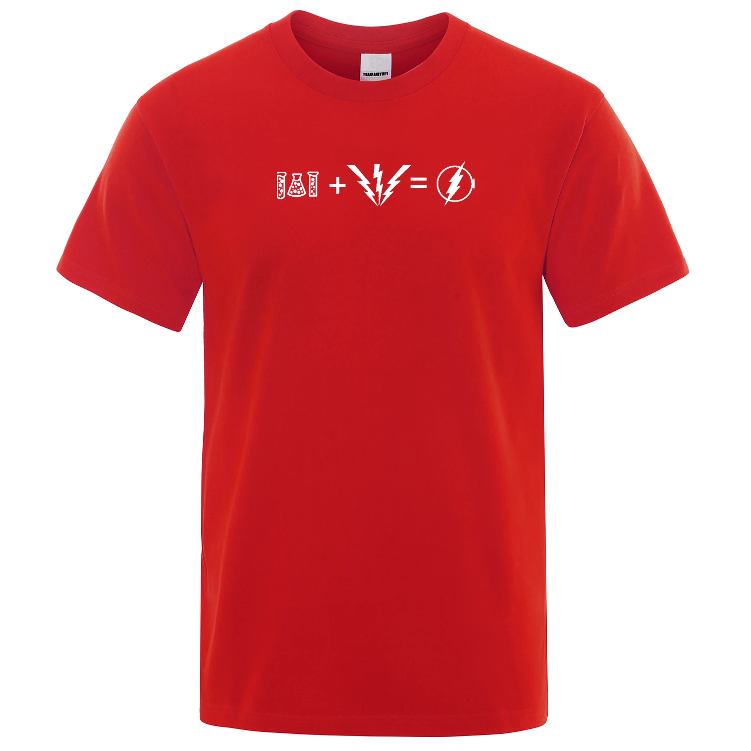 Модная мужская футболка Sheldon cooper в том же стиле, мужские футболки, футболки с забавным принтом, хлопковая футболка,, летние топы The flash - Цвет: red 5