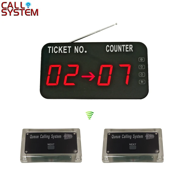 

Queue Call System Wireless Take A Number System with Queuing Counter Number Display