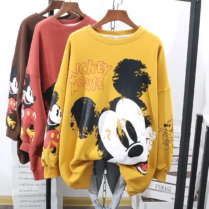 

Plus Size Thin 2020 Spring Autumn Korean-style Fashion Women's Sweatshirt Loose-Fit Oversized Large Size Women Hoodies Tops