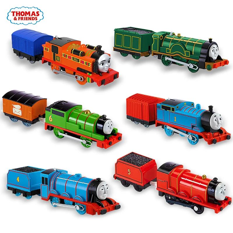 

Original Electronal Thomas and Friends Electric 1:43 Diecast Trains Motor Metal Model Car Use Battery Material Kids Toys Oyuncak