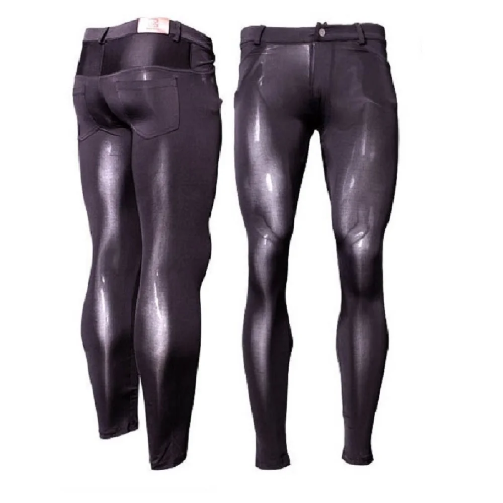 Description Picture 5 of itemHigh-Elastic Ice Silk Elastic Pencil Pants Great Fit Casual Trouser Very Stretchable Sexy Transparent Skinny Breathable Leggings