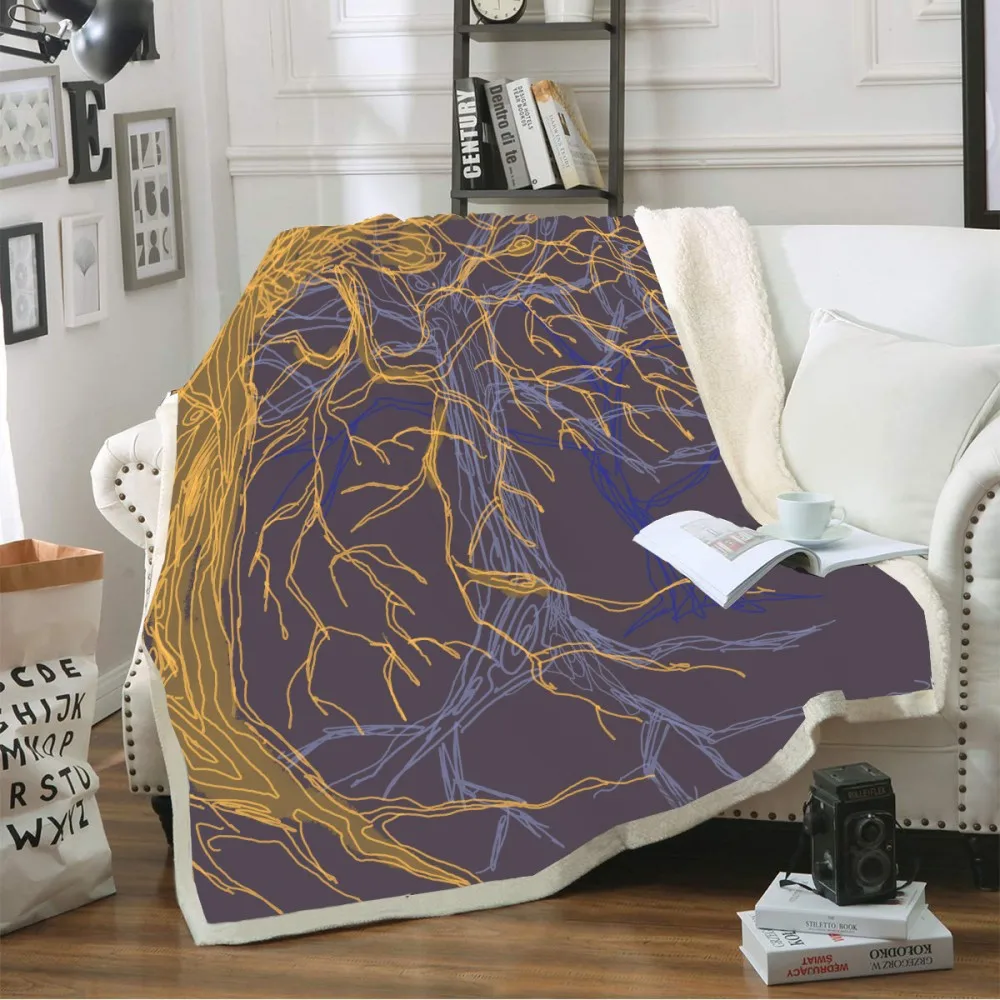 

Throw Blanket Soft Cozy Fleece Blanket for Beds Sofa Car 3D Print Feeling the Autumn Plush Bedspreads Winter Sheet Cover Modern