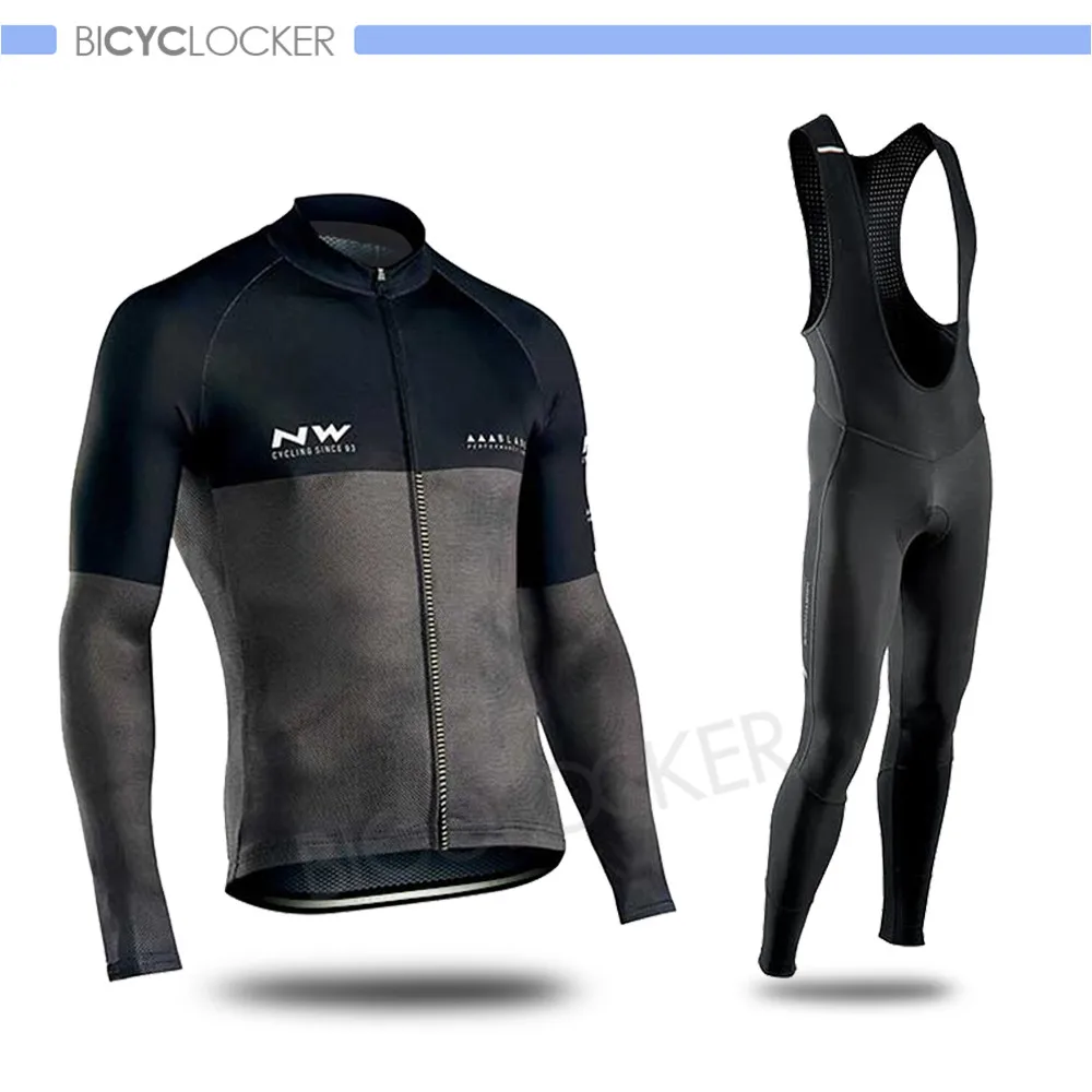 

Cycling Clothing Team Road Bike Uniform Autumn Spring Maillot Man Jersey Set Long Sleeve Mallot Ciclismo Hombre