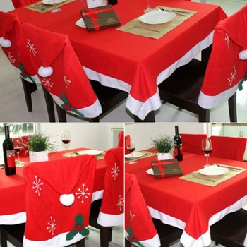 

130*180cm Christmas Table Cloth Red Rectangle Tablecloth Cover Home Party Decor