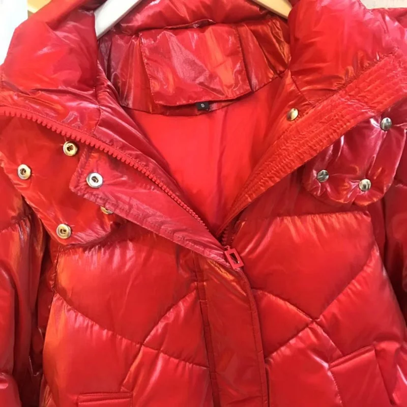 Autumn Winter Women Parkas Down Coat Jacket 80% Duck Down Lady Winter Loose Outerwear LF9131