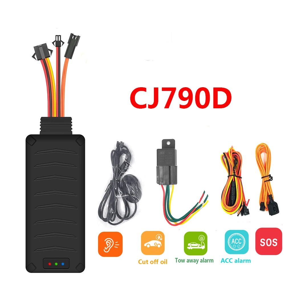 3G 4G GPS Tracker Car Motorcycle SOS Voice Monitor ACC status Tow away Power off SMS alarm shock move call Cut oil Locator CJ790 gps tracker,car tracker