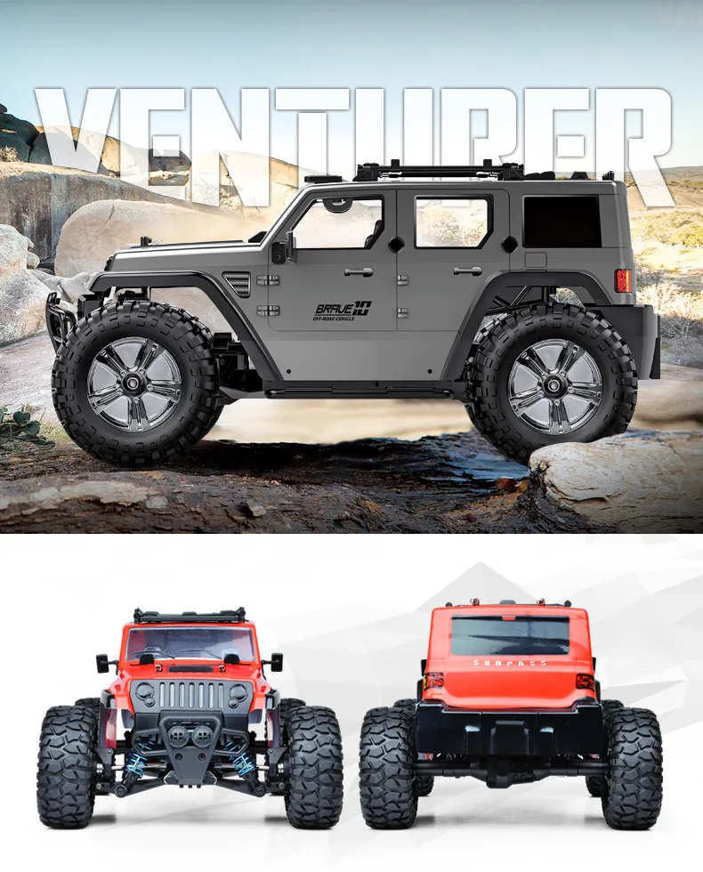 RC гусеничный 1:14 масштаб 4WD автомобиль внедорожный монстр грузовик Рок круиз