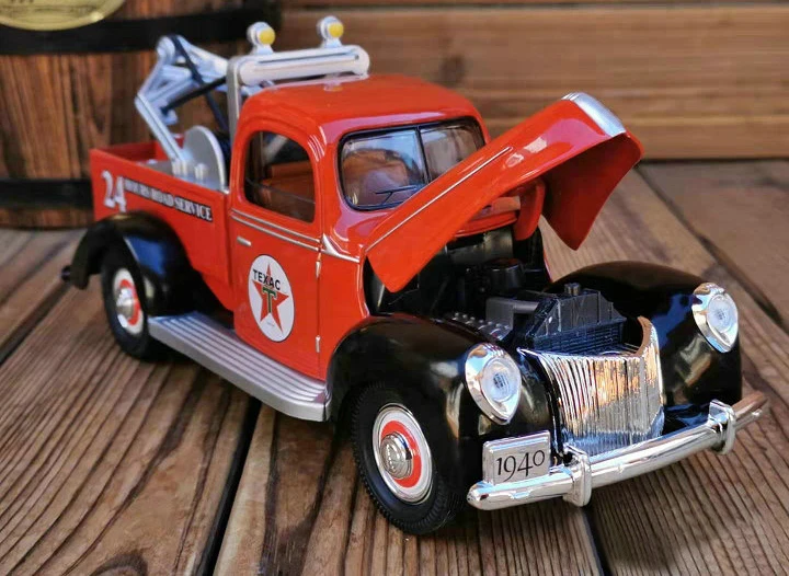 Тонкий 1:18 классического автомобиля 1940 24-часовой дорожно-спасательный автомобиль модель сплава Коллекционная модель
