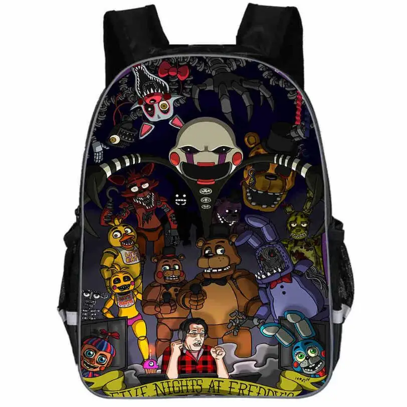 photo color Рюкзак Фредди аниме FNAF сумки Чика; Фокси Undertale Sans повседневные школьные сумки для малышей, мальчиков и девочек подростков Mochila подарочная сумка - Color: photo color