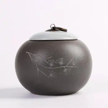 

Ceramic Funeral Urn Cremation Urns For Human Ashes Adult Small For Burial Urns At Home Or In Niche At Columbarium Brown Jar