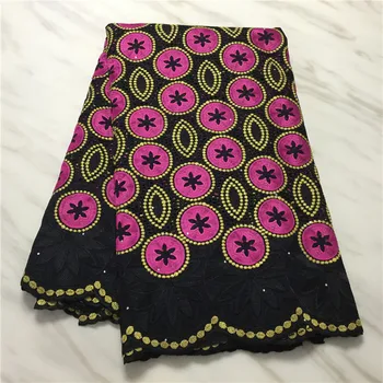 

Sewing African Lace Fabric 2020 High Quality Nigerian Swiss Punch Cotton Lace Fabric For Wedding Dress Material