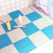 30X30 см массажный Противоскользящий коврик для ванной комнаты красочный полый ПВХ волшебный лоскутный лобзик для нарезки напольного покрытия ковер коврик для ванной