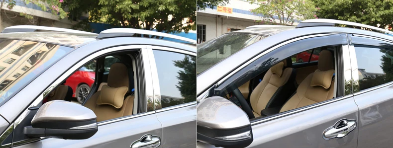 Акриловый материал окна автомобиля дождь щит для toyota rav4 2012 2013 xa40