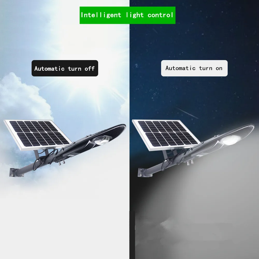 Baratos Gran oferta de Control remoto Super brillante 6V 15W Solar buitenlampara 30W COB LED farola 800LM exterior impermeable camino de luz de pared