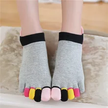 Хлопковые носки с пятью пальцами женские носки с пятью пальцами цветные розовые носки с пятью пальцами