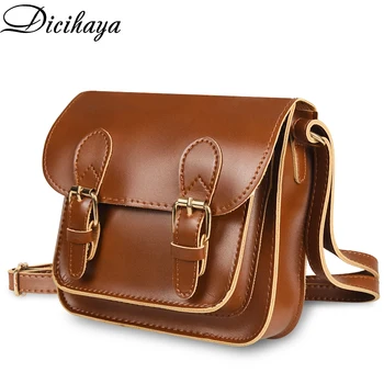 

DICIHAYA Women PU Autumn And Winter Small Bag New Design Fashion Girl Mini Shoulder Messenger Small Square Flap Female Crossbody
