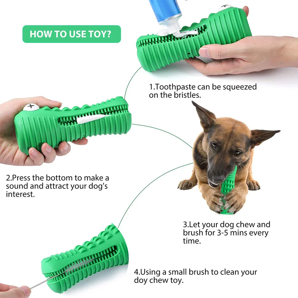 Dog Chew Toys for Large Medium Breed, Dog Toothbrush Clean Teeth