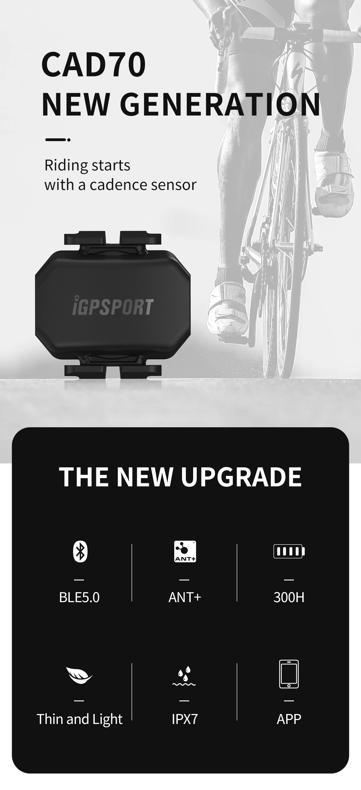 IGPSPORT sensore cadenza ciclismo CAD70 tachimetro SPD61 per Computer da  bici garmin bryton iGPSPORT|Bicycle Computer| - AliExpress