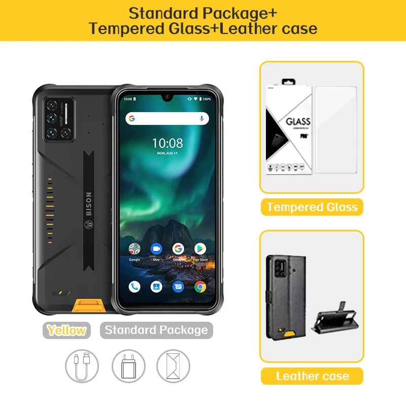 umidigi new phone UMIDIGI BISON 6GB/8GB+128GB NFC Global Version Android 11 IP68/IP69K Waterproof Rugged Phone 48MP Matrix Quad Camera 6.3" FHD+ best poco camera phone UMIDIGI