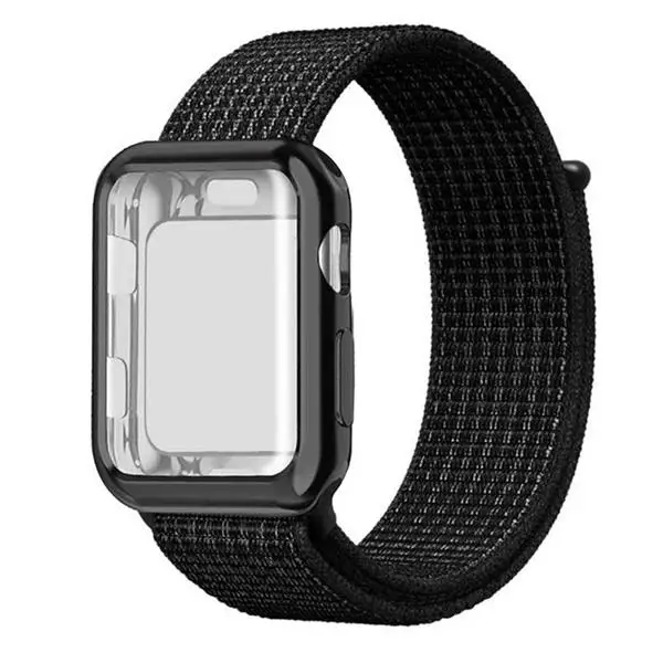 black white Спортивный нейлоновый ремешок для apple watch 4, apple watch 5, ремешок correa iwatch 44 мм, 40 мм, 38 мм, 42 мм, apple watch series 4, 3, 2, 1 - Цвет ремешка: black white