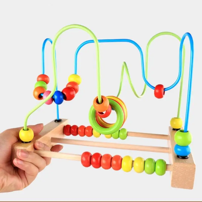 Счетный шарик развивающие игрушки Abacus ЛАБИРИНТ горки деревянная детская игрушка