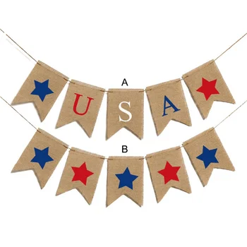 

US National Day Banner festival Garland for The USA Independence Day home decoration Banner Party DecorationNew