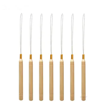 

1Pc Micro Rings Loop Tool Loop Threader Pulling Needle Used with Hair Plier and Beads for Human Hair Feather Extension Tools