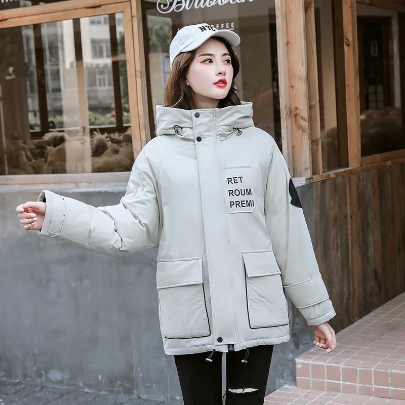 

Winter New Style Coat Women's Loose-Fit Cotton Coat Students Korean-style Thick Short Cotton-padded Clothes Fashion Winter Women