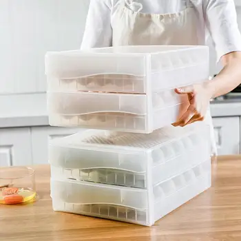 

Large Eggs Case Refrigerator Egg Storage Box Durable Plastic Egg Container For Kitchen Refrigerators Motor Homes Campers