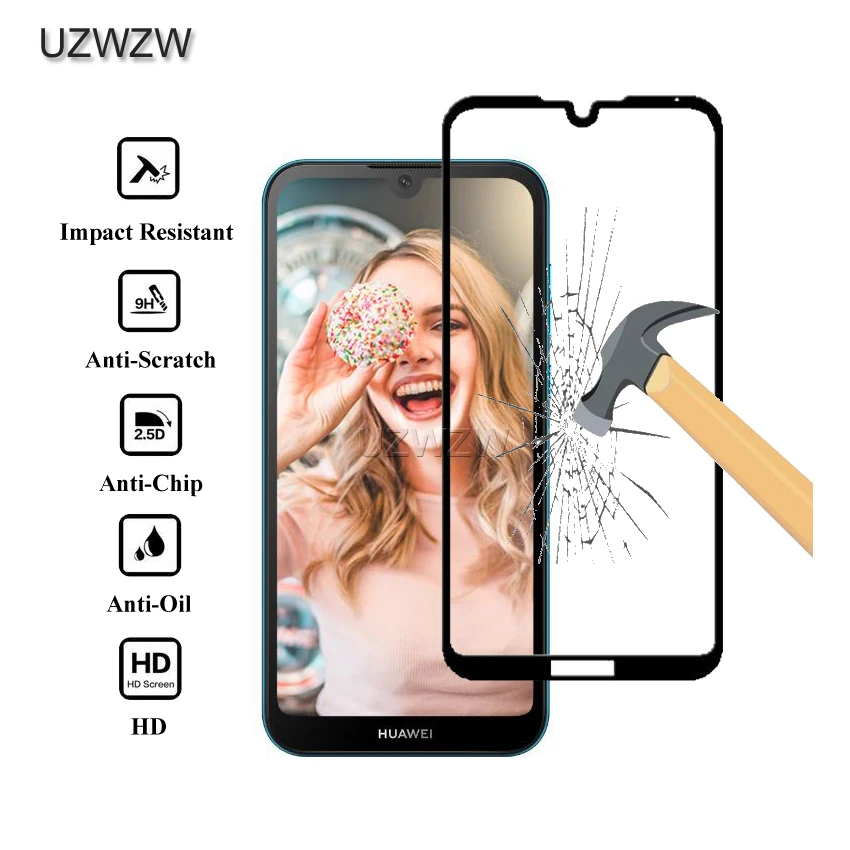 2 шт Полное покрытие закаленное стекло для huawei Y5 защита экрана Защитное стекло для huawei Y5 стекло