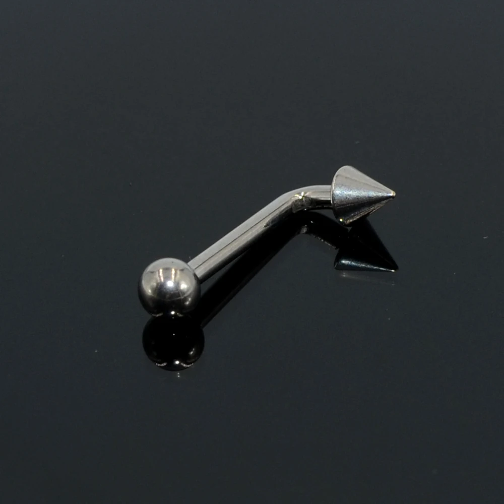 1 шт. G23 титановый вертикальный капот пирсинг опал драгоценный камень внутренняя резьба клитор кольцо Сексуальная влагалища генитальный VCH пирсинг ювелирные изделия - Окраска металла: Cone 4mm