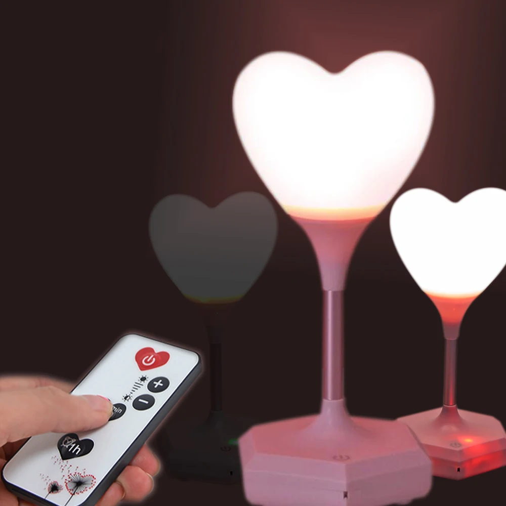 led-usb-charging-decorative-lamp-night-light-remote-novelty-baby-3d-loving-heart-atmosphere-light-bedside-girl-gift-touch-blub