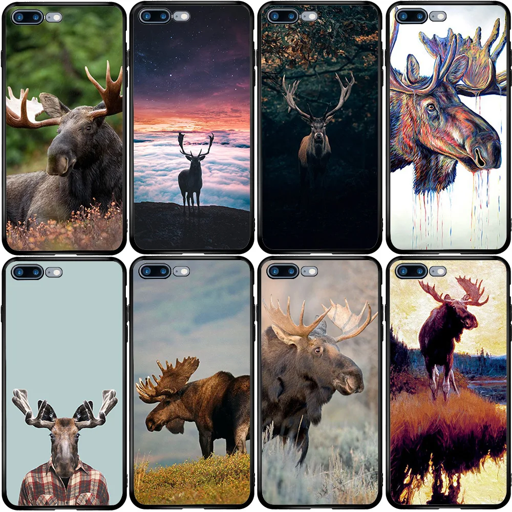 Чехол для телефона Huawei P smart Z Mate 9 10 20 30 P10 P20 P30 P40 Lite E Pro Plus 2019 2020 Moose Funny | Мобильные