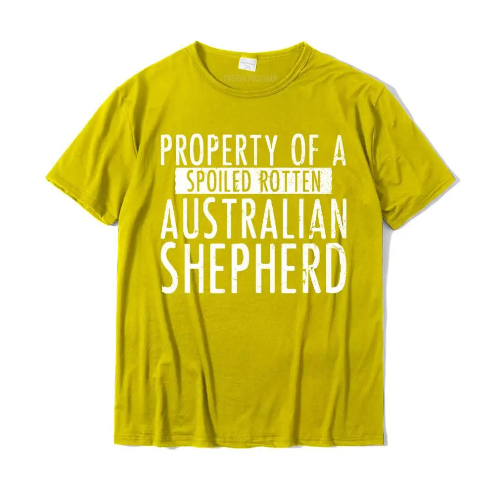 Casual Top T-shirts Design Short Sleeve Wholesale Round Collar 100% Cotton Tees Normal Sweatshirts for Men Summer Adorable Australian Shepherd Gifts for Aussie Lovers Dog Pullover Hoodie__MZ24098 yellow