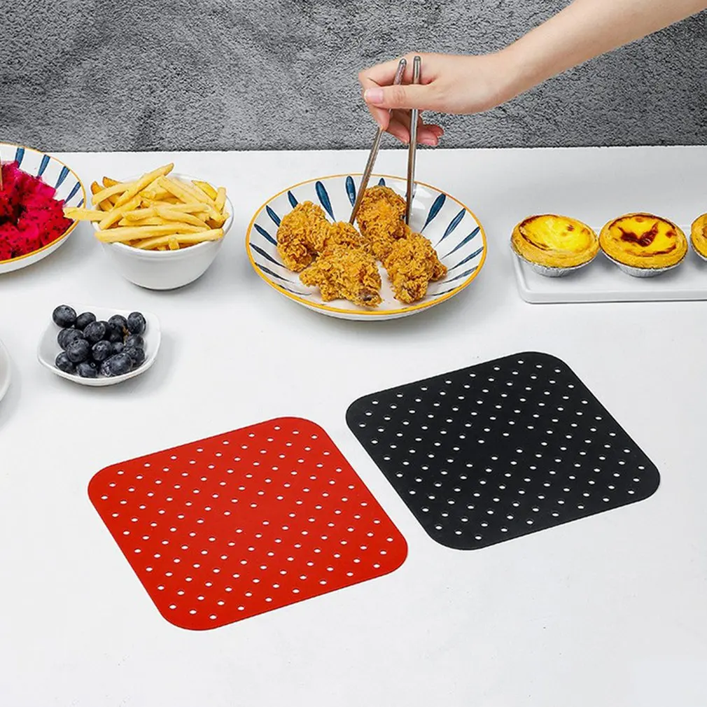 Air Fryer Liner Air Fryer Silicone Mat Food Grade Nonstick Fryer