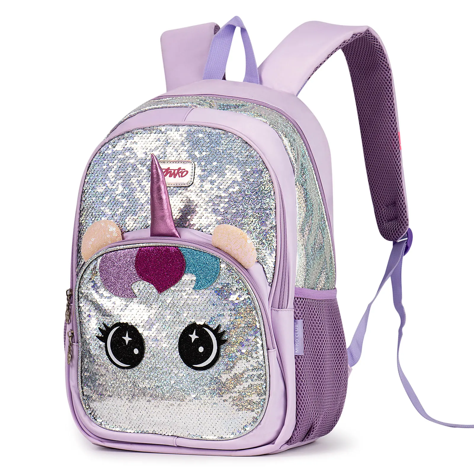 Glitter Sequins Unicorn School Backpack