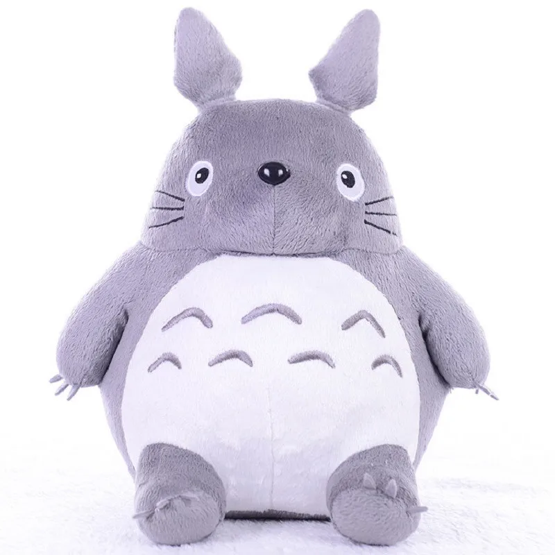 Totoro плюшевые игрушки мягкие животные аниме мультфильм милые подушки толстый кот шиншиллы Дети День рождения Рождественский подарок