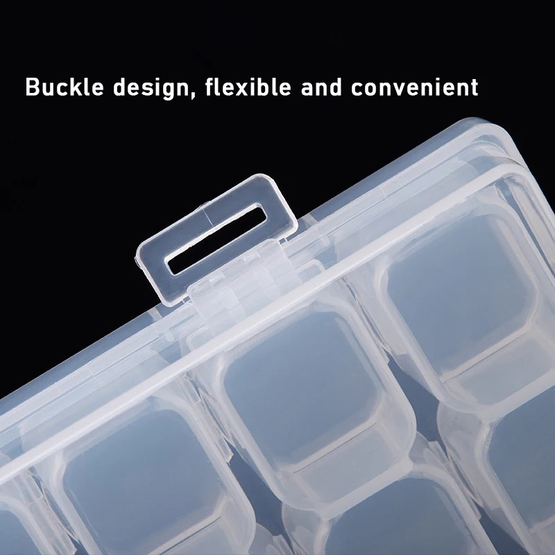 28 Slots Plastic Storage Box Diamond Painting Accessories kits Nail Art Rhinestone Tools Beads container Organizer Case