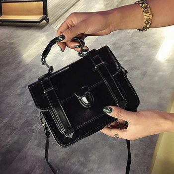 

Vintage Shoulder Sling Flap Bags for Women Solid Soft Cross Body Bags PU Leather Designer Bag Zipper Clutch Purse Handbags 2020