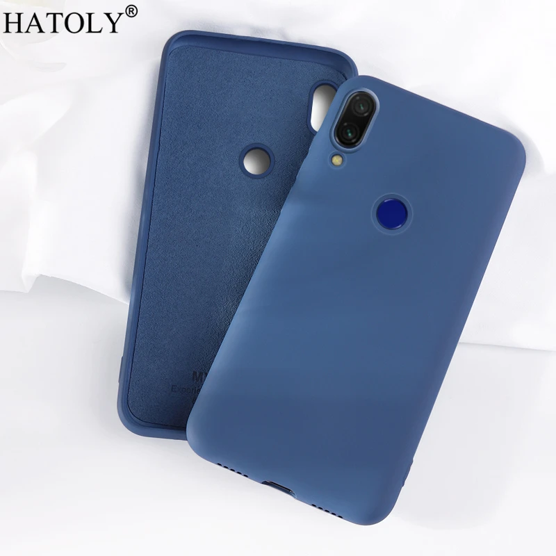 For Xiaomi Redmi 7A Case Cover for Xiaomi Redmi 7A Phone Case Soft Rubber Shell Fundas Liquid Silicone Case For Xiaomi Redmi 7A